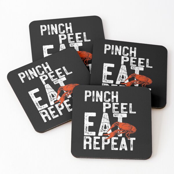 Item preview, Pinch Peel Eat Repeat Louisiana Crawfish Lover  designed and sold by UglyPelican.