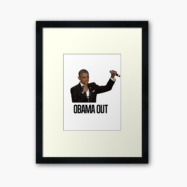 Obama Out Framed Art Print