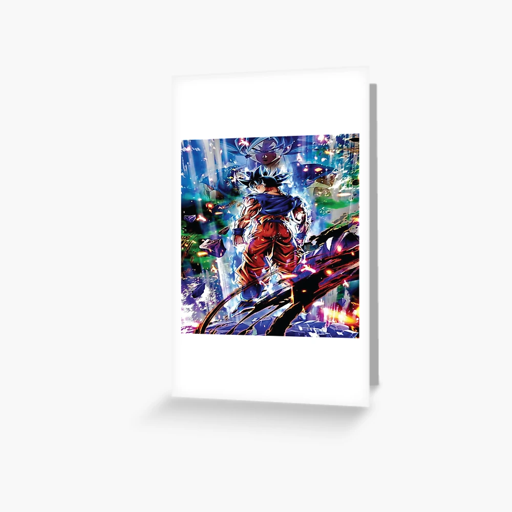 Plaid avec l'œuvre « Dragon Ball Super Son Goku ultra instinct fond d'écran  » de l'artiste Maystro-design