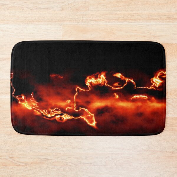 Item preview, abstract dark fire storm on a black background designed and sold by Orderposter.