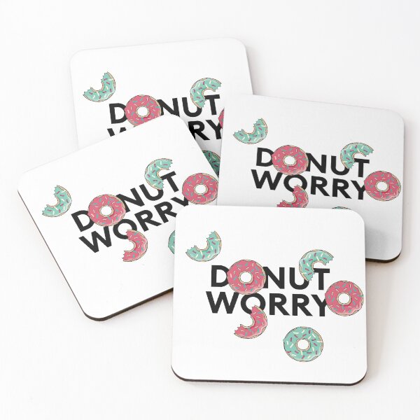 Item preview, "Donut worry" collage with donut: do not worry be happy designed and sold by TrueType.
