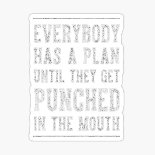 Citations de Mike Tyson Plan Sticker