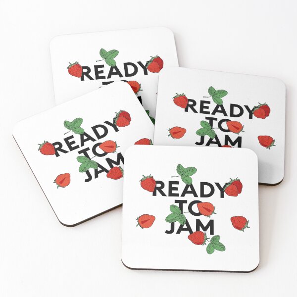 Item preview, “Ready to jam” collage with strawberries designed and sold by TrueType.