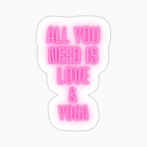 Love & Yoga Sticker