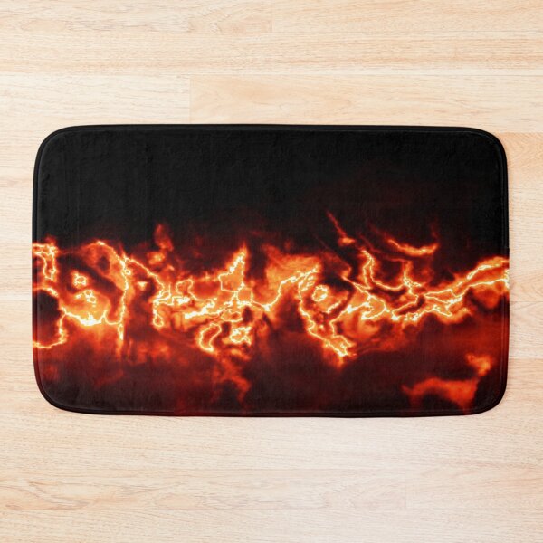 Item preview, abstract dark fire storm on a black background designed and sold by Orderposter.