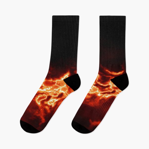 Item preview, abstract dark fire storm on a black background designed and sold by Orderposter.