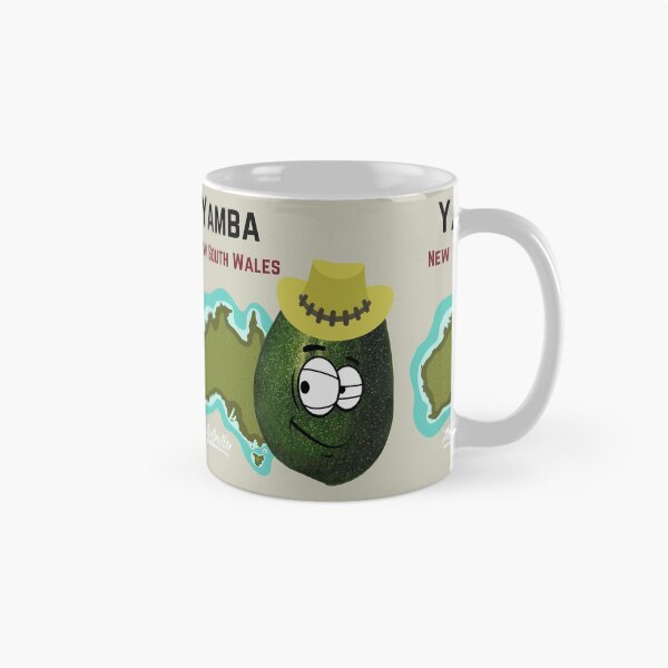 Item preview,   Scared Angry Avocado Travel Around The World - Yamba - Vegan Vegetarian Funny designed and sold by ezele.