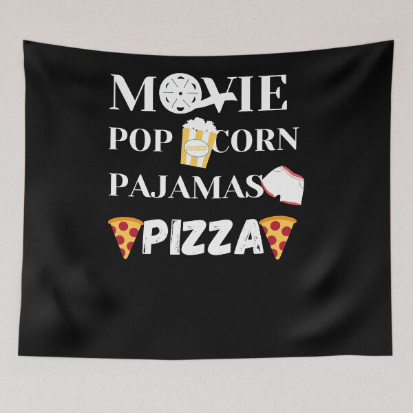 Item preview, Movie Popcorn Pajamas Pizza designed and sold by arteesy.