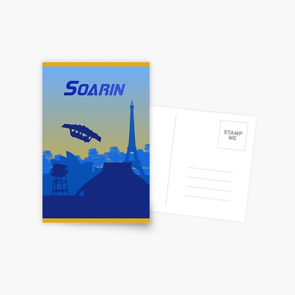 Item preview, Soarin - Minimalist Travel Style - Theme Park Art designed and sold by MainStreetStudo.