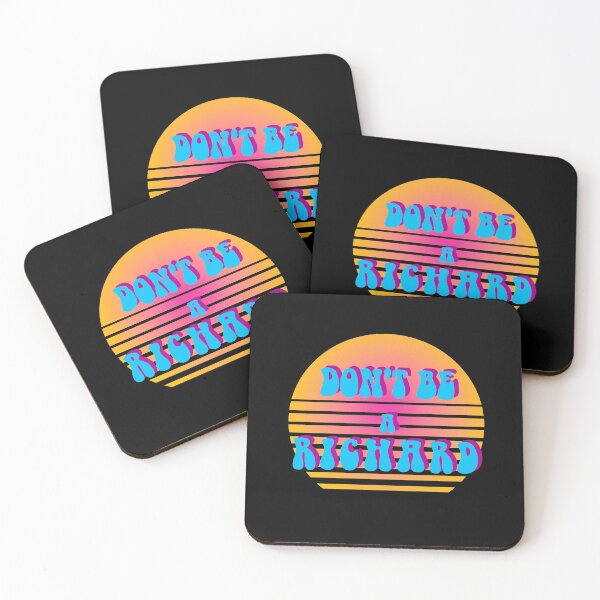 Item preview, Don't be a Richard funny retro style meme designed and sold by PG Illustration.