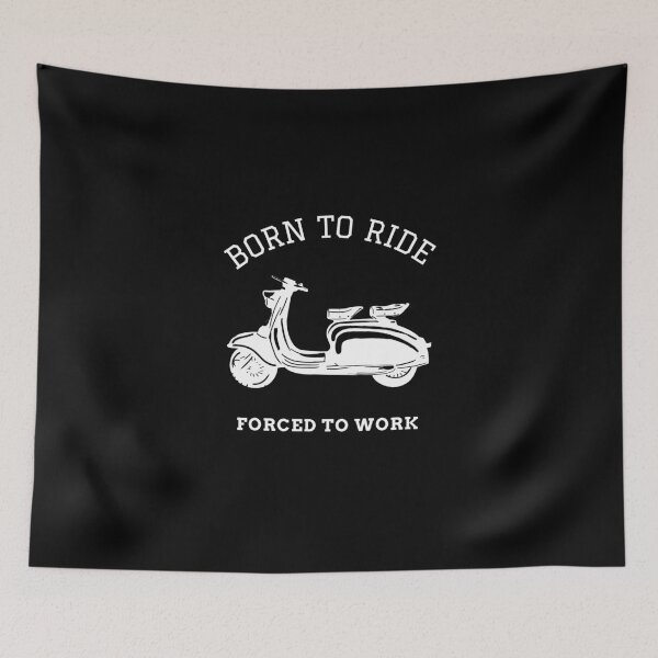 Item preview, born to ride forced to work designed and sold by Sinovius.