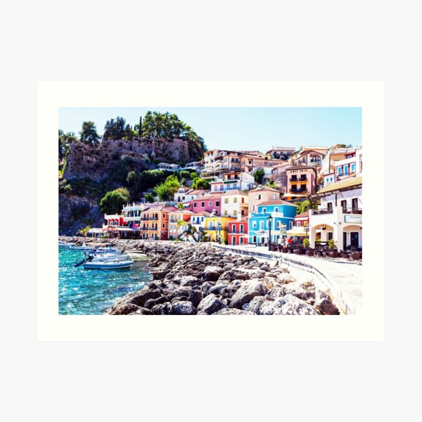 Parga, Preveza, in Epirus, Greece Art Print