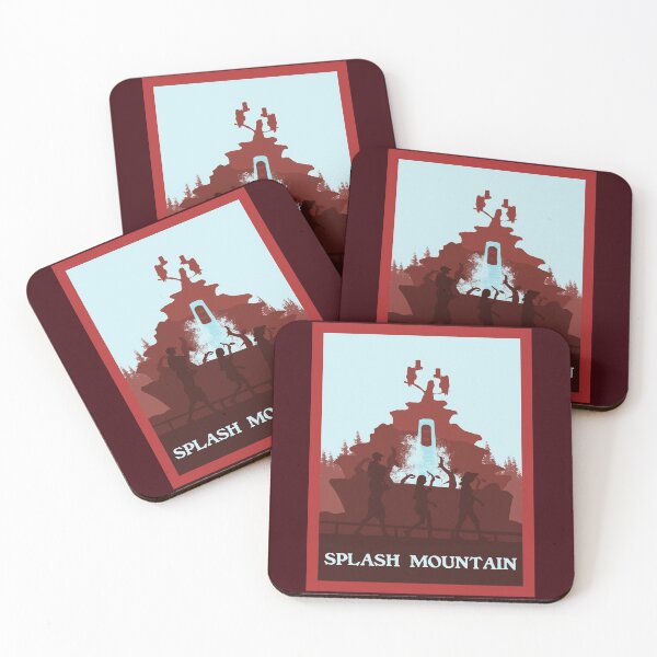 Item preview, Splash Mountain - Minimalist Travel Style - Theme Park Art designed and sold by MainStreetStudo.