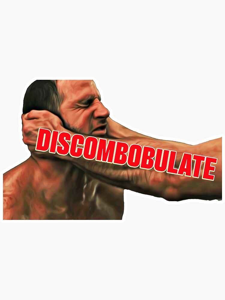 "Discombobulate - Sherlock Holmes Meme" Sticker by AlphaCreatives