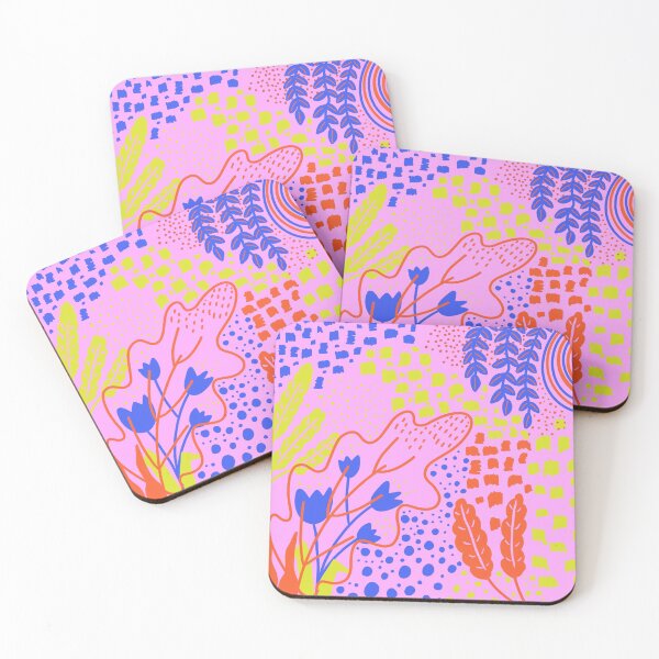 Item preview, Pink Abstract Floral Pattern designed and sold by neemstyle.