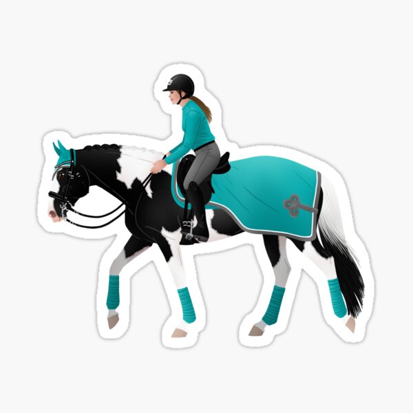 Item preview, Pinto Warmblood Dressage Horse - Equine Rampaige designed and sold by equinerampaige.