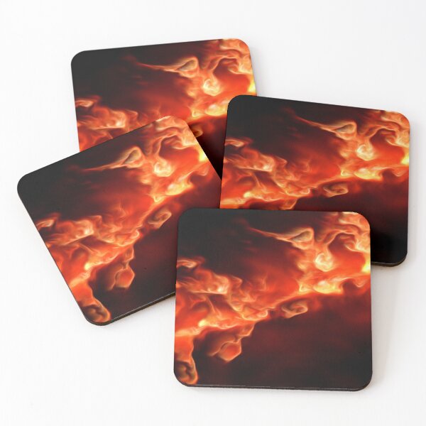 Item preview, abstract dark fire storm on a black background designed and sold by Orderposter.