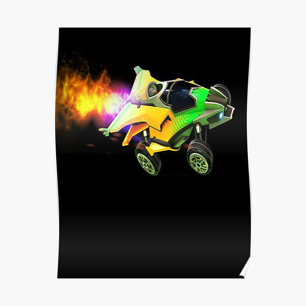 Rocket Soccer Car Poster