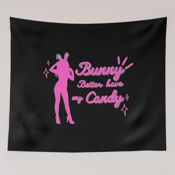 Item preview, Bunny Better Have My Candy - Happy Easter in Hot Pink designed and sold by kongju.