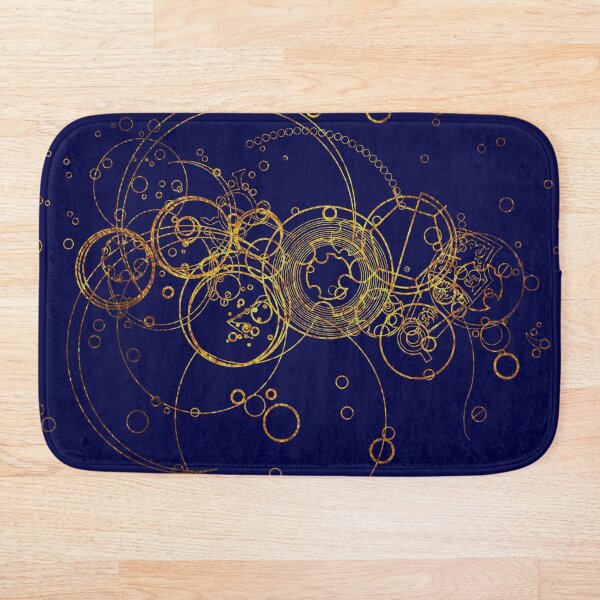 Time Lord Writing - transparent Bath Mat