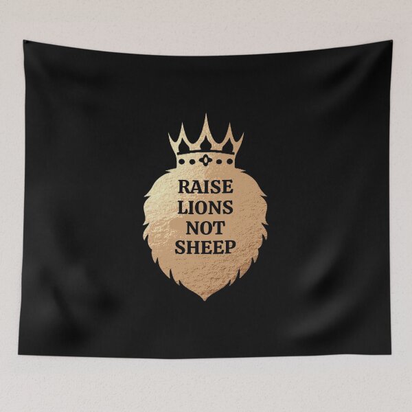 Item preview, Raise Lions Not Sheep designed and sold by Perlashop1.