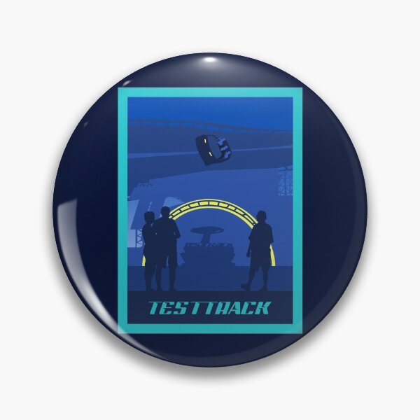 Item preview, Test Track - Minimalist Travel Style - Theme Park Art designed and sold by MainStreetStudo.