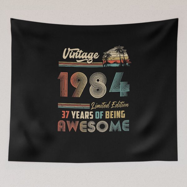 Item preview, Vintage 1984 37th Birthday Gift Men Women 37 Years Old designed and sold by DanielleNicolet.
