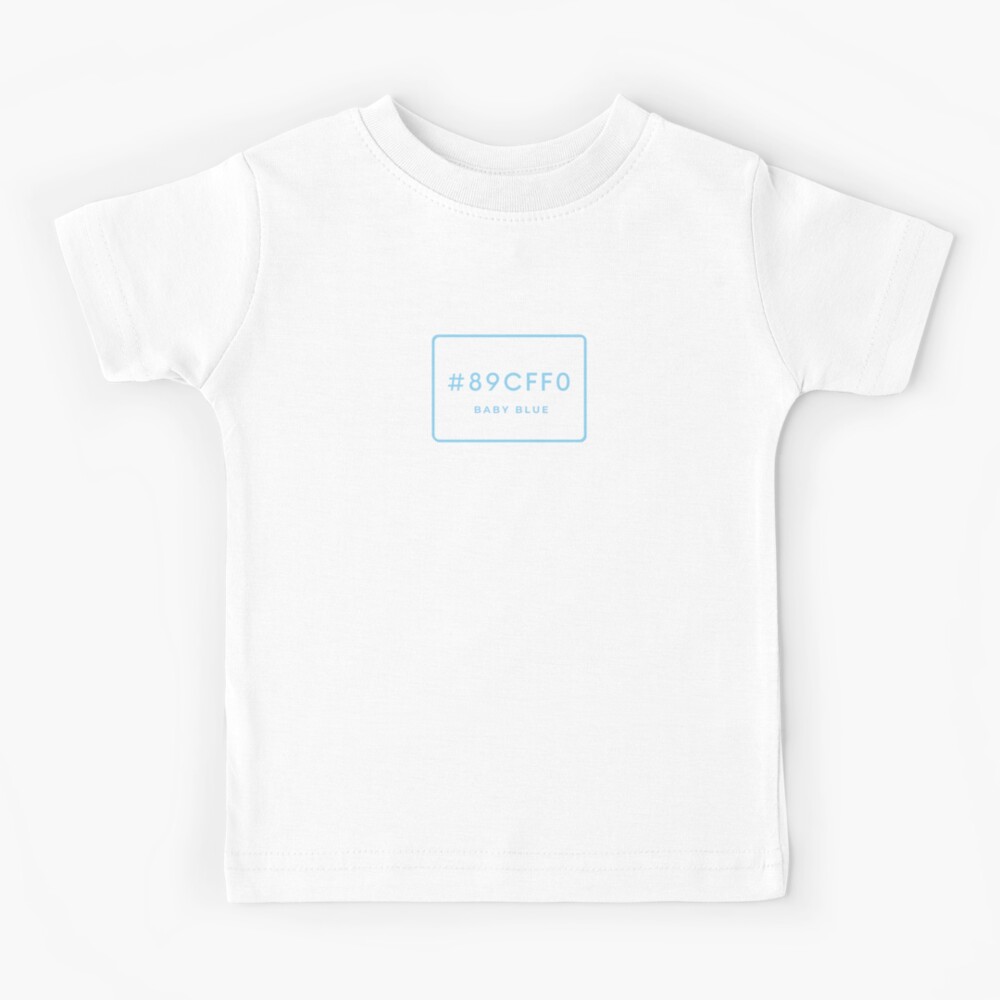 baby-blue-hex-code-color-89cffo-kids-t-shirt-by-minimalsketches