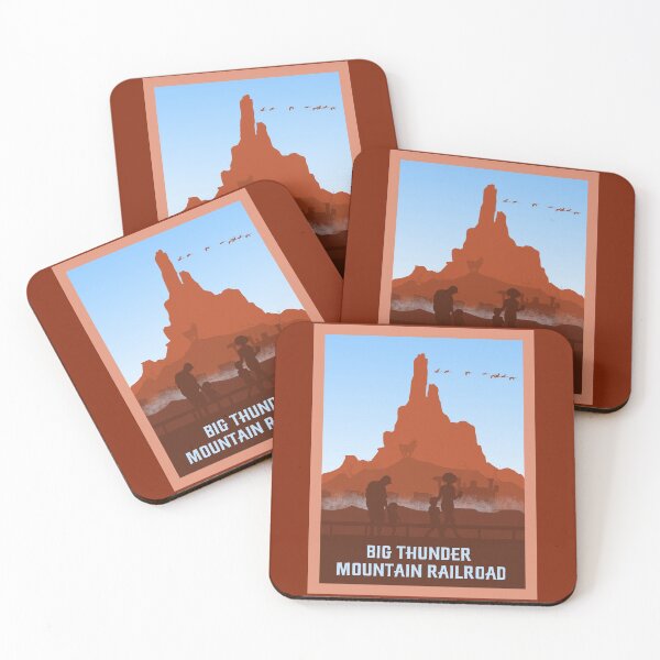 Item preview, Big Thunder mountain Railroad - Minimalist Travel Style - Theme Park Art designed and sold by MainStreetStudo.