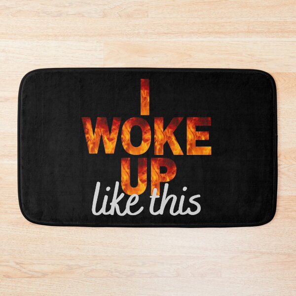 Item preview, I Woke Up Like This - with black background designed and sold by Labradoodlesetc.