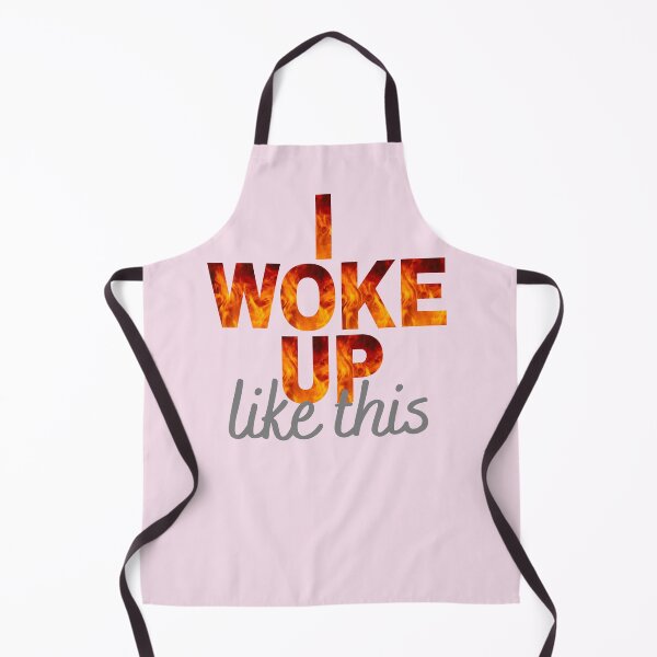 Item preview, I Woke Up Like This - with light pink background designed and sold by Labradoodlesetc.