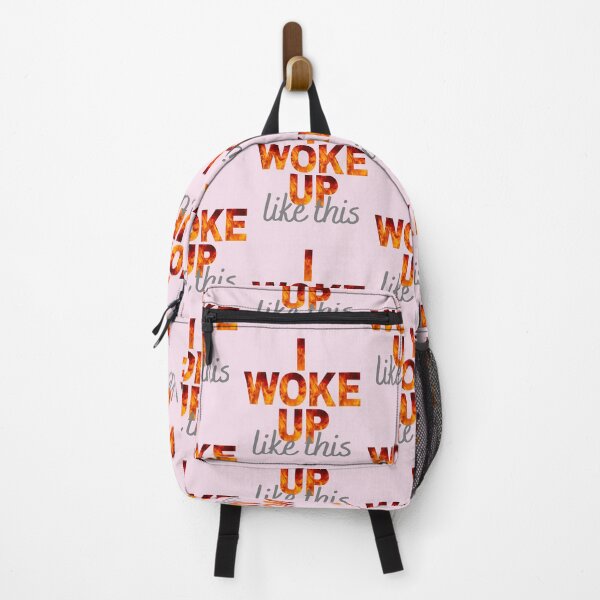 Item preview, I Woke Up Like This - with light pink background designed and sold by Labradoodlesetc.