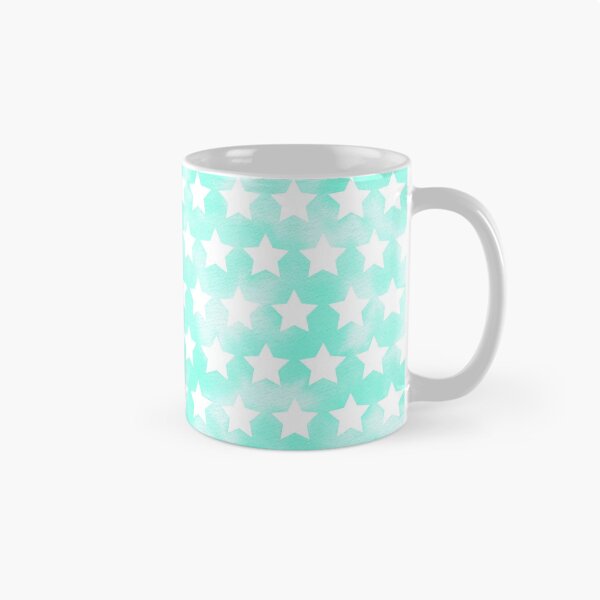Item preview, Green Star Pattern - Watercolor Background designed and sold by VvdVenDesign.