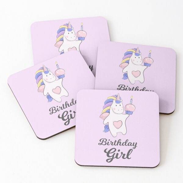 Item preview, Birthday Girl cupcake Unicorn designed and sold by MarcinkuGreta.