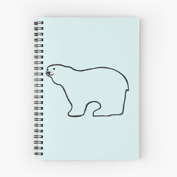 Item preview, Polar bear line drawing. designed and sold by Attenborough_Fan.
