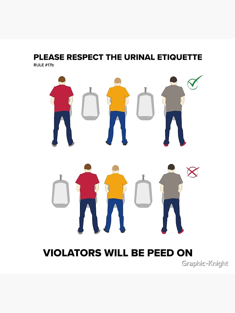 The Six Rules of Men's Bathroom Etiquette