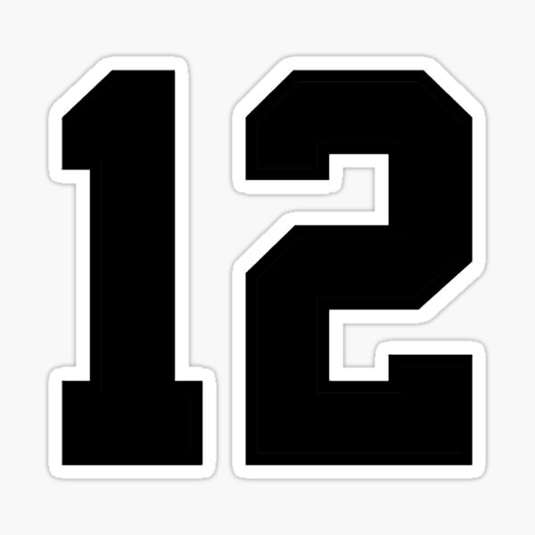 Number 12 Stickers for Sale | Redbubble