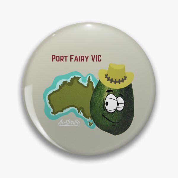 Artikelvorschau, Scared Angry Avocado Reisen um die Welt - Port Fairy VIC - Vegan Vegetarian Funny entworfen und verkauft von ezele.