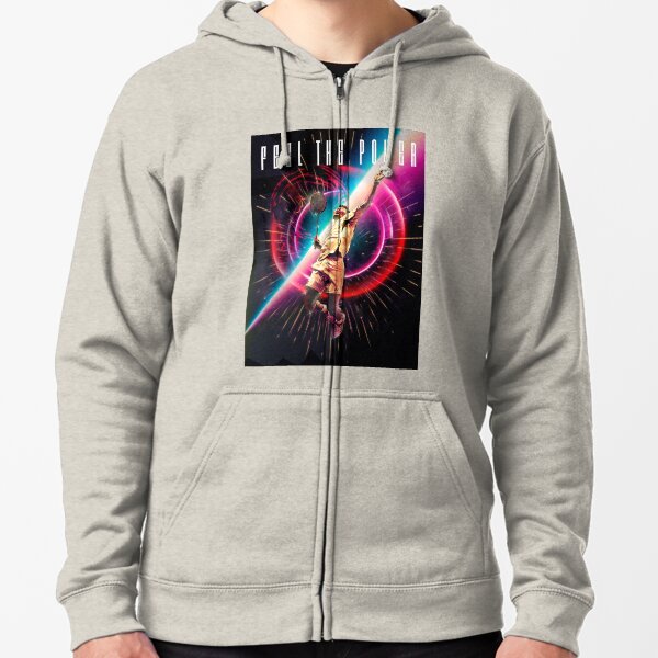 Feel The Power Zipped Hoodie