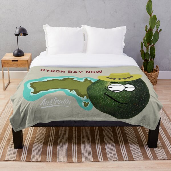Item preview,  Scared Angry Avocado Travel Around The World - Byron Bay NSW- Vegan Vegetarian Funny  designed and sold by ezele.