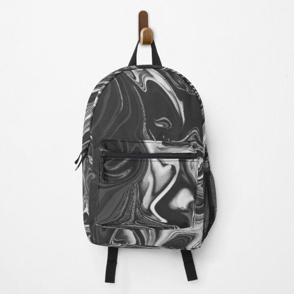 Item preview, Marble Liquid Art Painting Pattern Black And White designed and sold by LuxuryPrints.