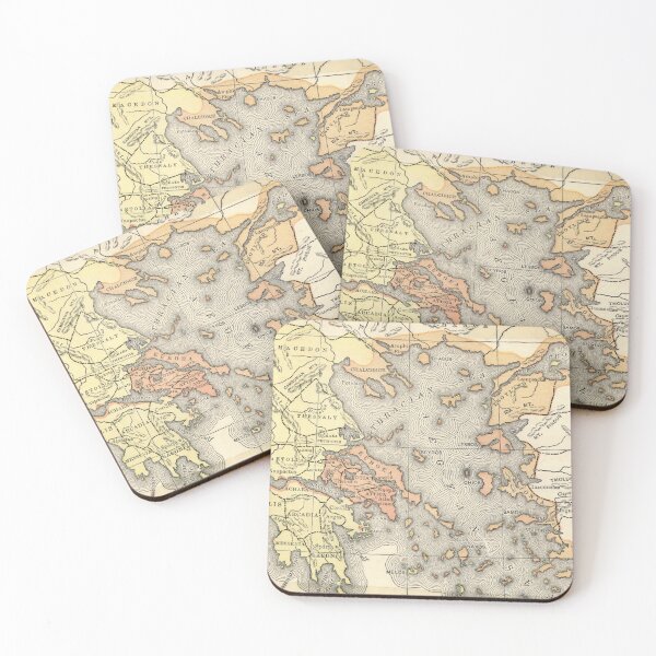 Item preview, Ancient Greek Map and the Athenian Empire designed and sold by ClassicalGreece.