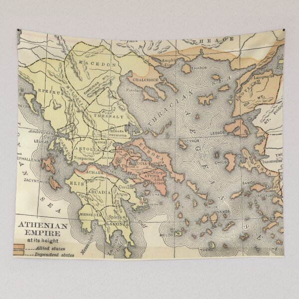 Item preview, Ancient Greek Map and the Athenian Empire designed and sold by ClassicalGreece.