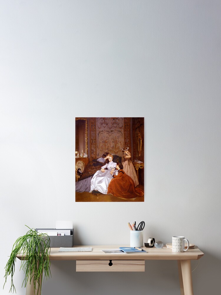 The Reluctant Bride - Auguste Toulmouche - Vintage Art Poster