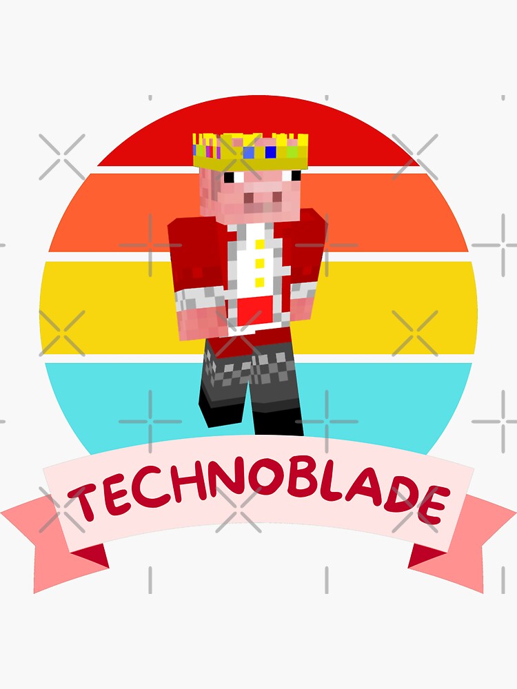 "Technoblade" Sticker for Sale by Redbubble