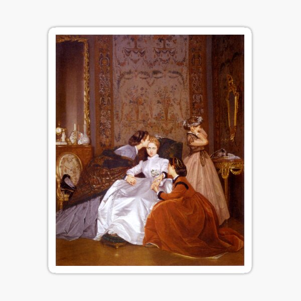 Item preview, Die widerstrebende Braut - Auguste Toulmouche - Vintage-Kunst designed and sold by RickE.