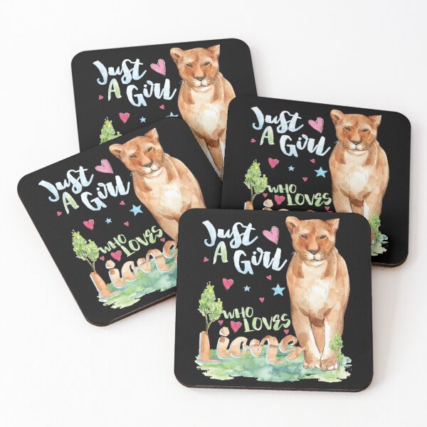 Item preview, Female Funny Lady Lion - Just A Girl Who Loves Lions designed and sold by Cheap Women's Shirts.
