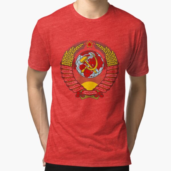 State Emblem of the Soviet Union Tri-blend T-Shirt