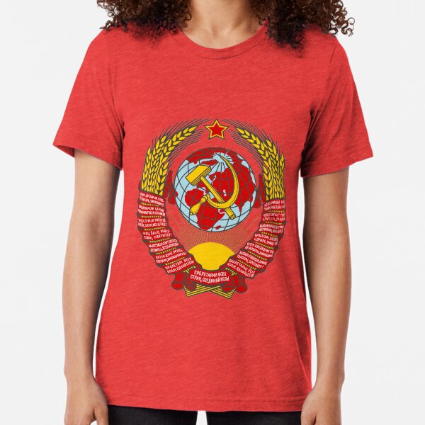 State Emblem of the Soviet Union Tri-blend T-Shirt