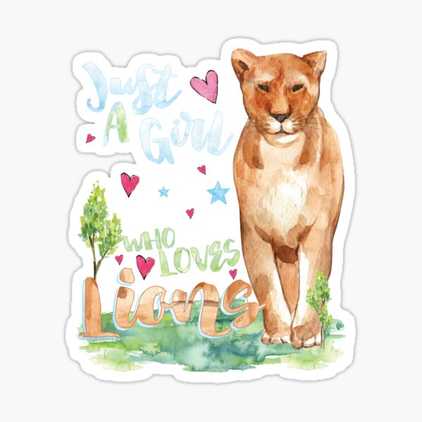 Item preview, Female Funny Lady Lion - Just A Girl Who Loves Lions designed and sold by Cheap Women's Shirts.